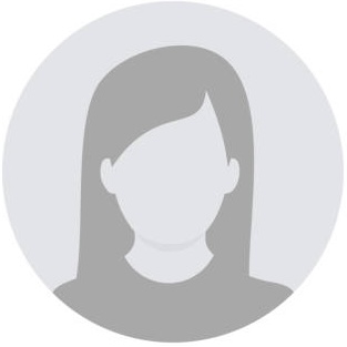 Default Avatar Female Profile. User profile icon. Profile picture, portrait symbol. User member, People icon in flat style. Circle button with avatar photo silhouette vector design and illustration.